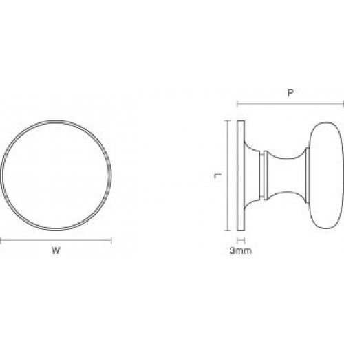 Croft 1100 Cupboard Door Knobs Handles In Chrome Nickel from Cheshire