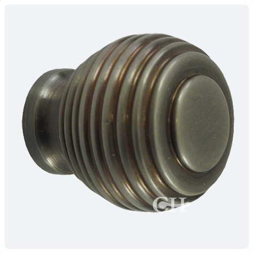 Croft 5100 Reeded Cupboard Door Knobs In Brass Bronze Chrome Or Antique Nickel - Croft 5100 Reeded Cupboard Door Knobs In Brass Bronze Chrome Or