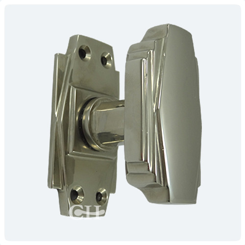Croft 7005 Art Deco Door Knobs in Nickel Chrome Bronze or Brass from