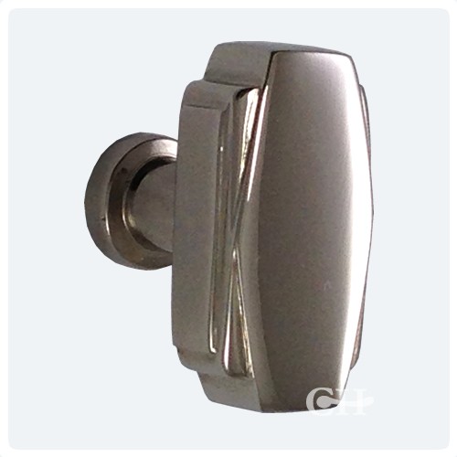 Croft 7006 Art Deco Cupboard Door Knobs In Chrome or Nickel from