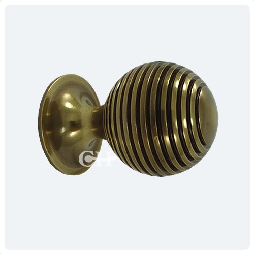 British Handmade Reeded Beehive Cupboard Knobs In Brass Bronze antique brass unlaquered reeded cupboard door knobs - British Handmade Reeded Beehive Cupboard Knobs In Brass Bronze