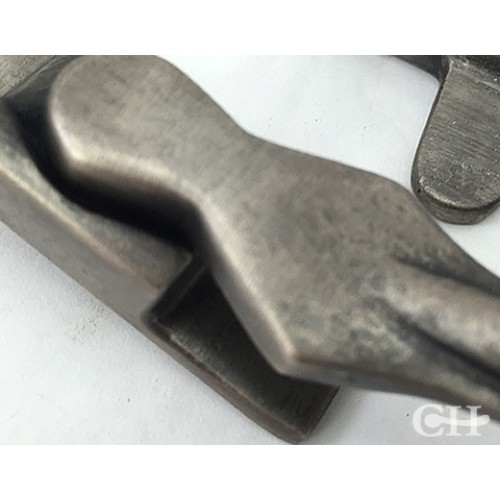 British Handmade Scroll Lever Handles in Nickel Chrome Brass