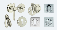 Escutcheons & Bathroom Turns Nickel & Chrome