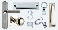 Front Door Furniture Stainless Nickel Chrome