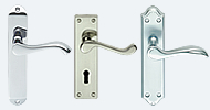 Lever Handles on Backplate