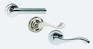 Stainless Steel & Chrome Handles On Rose