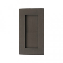 100mm Sliding or Pocket Door Flush Pulls Matt Bronze