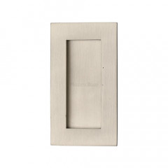 100mm Sliding or Pocket Door Flush Pulls Satin Nickel