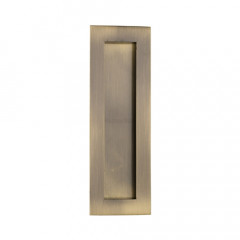 175mm Sliding or Pocket Door Flush Pulls Antique Brass