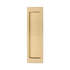 197mm Pocket Door Flush Pulls Satin Brass