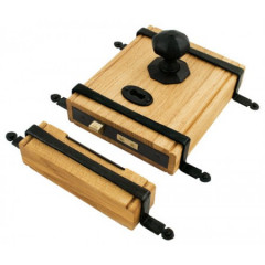 oak box lock black