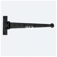 tee hinge penny end external traditional black