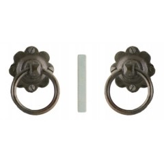 Black Beeswax  Ring Door Handles