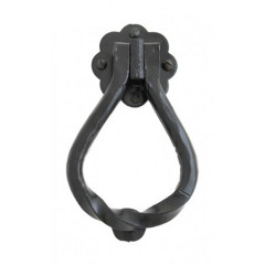 black door knocker