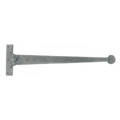 tee hinge penny end pewter 18 inch