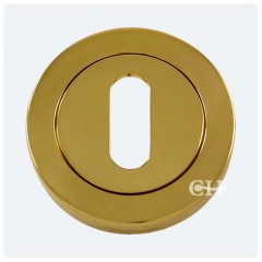 keyhole escutcheon polished brass