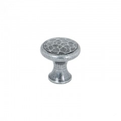 Beaten Cupboard Knob 20mm Pewter