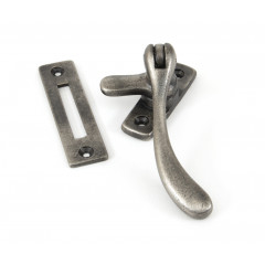 Peardrop Casement Fastener in Antique Pewter