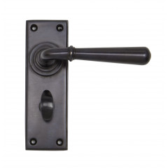 Anvil Newbury Bronze Lever Handles On Bathroom Backplate