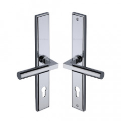 Bauhaus Multipoint Lever Handles 92mm in Polished Chrome