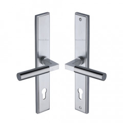 Bauhaus Multipoint Lever Handles 92mm in Satin Chrome