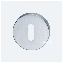 round escutcheon std keyway satin chrome