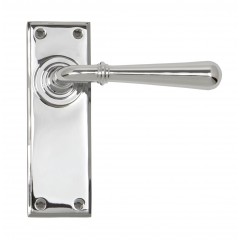 Anvil Regency Chrome Newbury Lever Handles On Plain Backplate