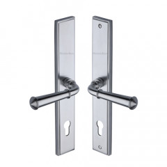 Colonial Multipoint Lever Handles 92mm in Satin Chrome