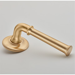 Satin Brass Arc Rose D