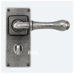Finesse Pewter Derwent Handles on Jesmond Bathroom Backplate