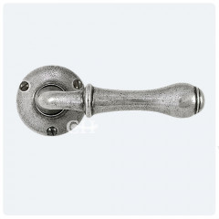 Finesse Design Pewter Derwent Lever Door Handles on Rose