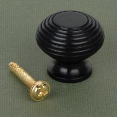 Ebony Beehive Cupboard Knobs