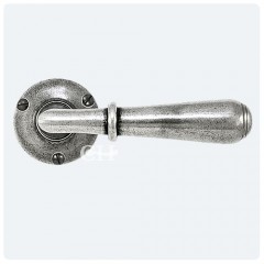 Finesse Design Pewter Fenwick Lever Door Handles on Rose