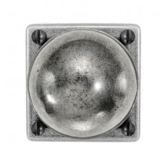 Finesse Design Pewter Pelton Knobs on Square Rose