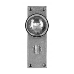 Finesse Design Pewter Pelton Knobs on Bathroom Backplate