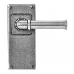 Finesse Design Pewter Wexford Lever Door Handles on Jesmond Backplate
