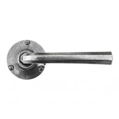 Finesse Design Pewter Tunstall Lever Door Handles on Rose