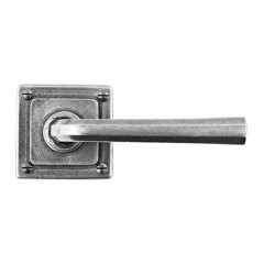 Finesse Design Pewter Tunstall Lever Door Handles on Jesmond Rose