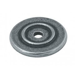 Finesse Pewter Cabinet Door Knob Base Roses