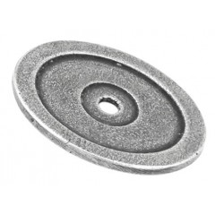 Finesse Pewter Cabinet Door Knob Base Roses