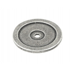 Finesse Pewter Cabinet Door Knob Base Roses