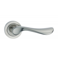 Wave Lever Handles on Rose