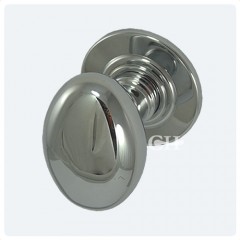 polished chrome oval door knobs