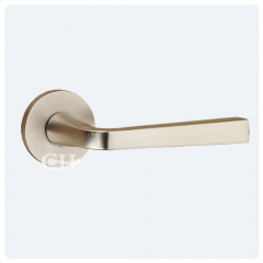 satin nickel lever handles