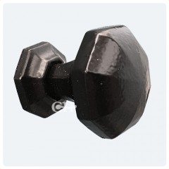 Anvil Octagonal Black Cupboard Door Knobs