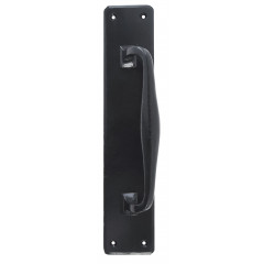 From The Anvil Traditional Black Pull Handle On Backplate