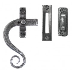 Monkey Tail Casement Window Fasteners Pewter LH