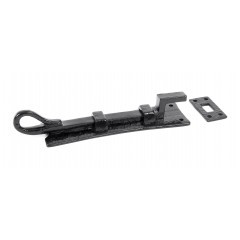 Necked Door Bolt Black 160mm