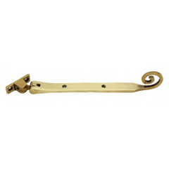 Monkey 228mm Tail Casement Stay in Polished Brass