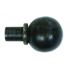 beeswax black ball finial 